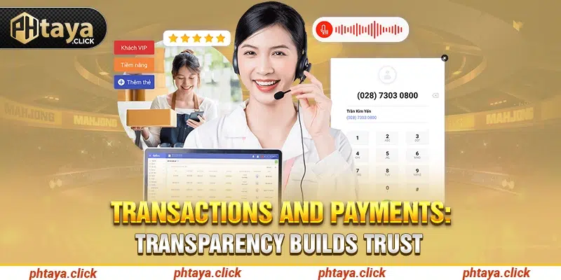 Transactions and payments transparency builds trust